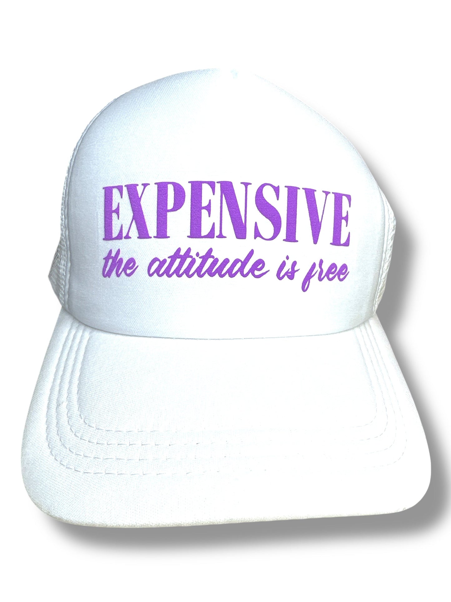 Trucker Hat - Expensive, the attitude is free - Purple