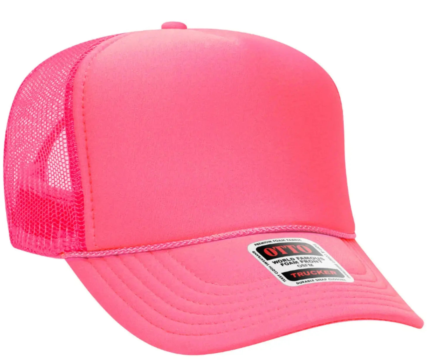 Just A Mom Out Here Trying Not To Raise Assholes Adult Otto Foam Trucker Hat
