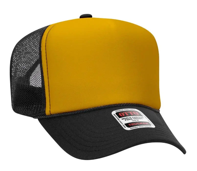 Just A Mom Out Here Trying Not To Raise Assholes Adult Otto Foam Trucker Hat