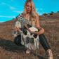 Maria Cowhide Fringe Purse