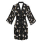 Cowgirl Hat Lightning Bolt Women's Lounge Kimono Robe