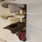 3 Cowboy Hat Rack Vertical | Cowboy Hat Holder | Rustic Western Hat Display | Handcrafted Wooden Organizer | Space-Saving Home Decor | Made in USA
