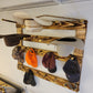6 Cowboy Hat Rack | Cowboy Hat Holder |  with 13 Gimmee Cap pegs | Rustic Western Hat Display | Handcrafted Wooden Organizer | Space-Saving Home Decor | Made in USA