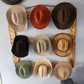 9 Cowboy Hat Rack | Cowboy Hat Holder | Rustic Western Hat Display | Handcrafted Wooden Organizer | Space-Saving Home Decor | Made in USA