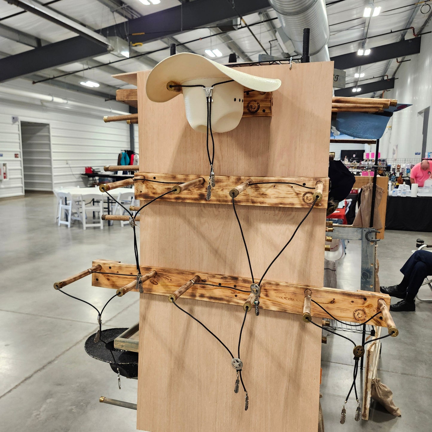 COWBOY TRAILER RACK 1 HAT - Cowboy Hat Rack - Functional Western Decor CAMPER Cowboy hat hanger