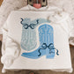 BLUE COQUETTE BOOTS