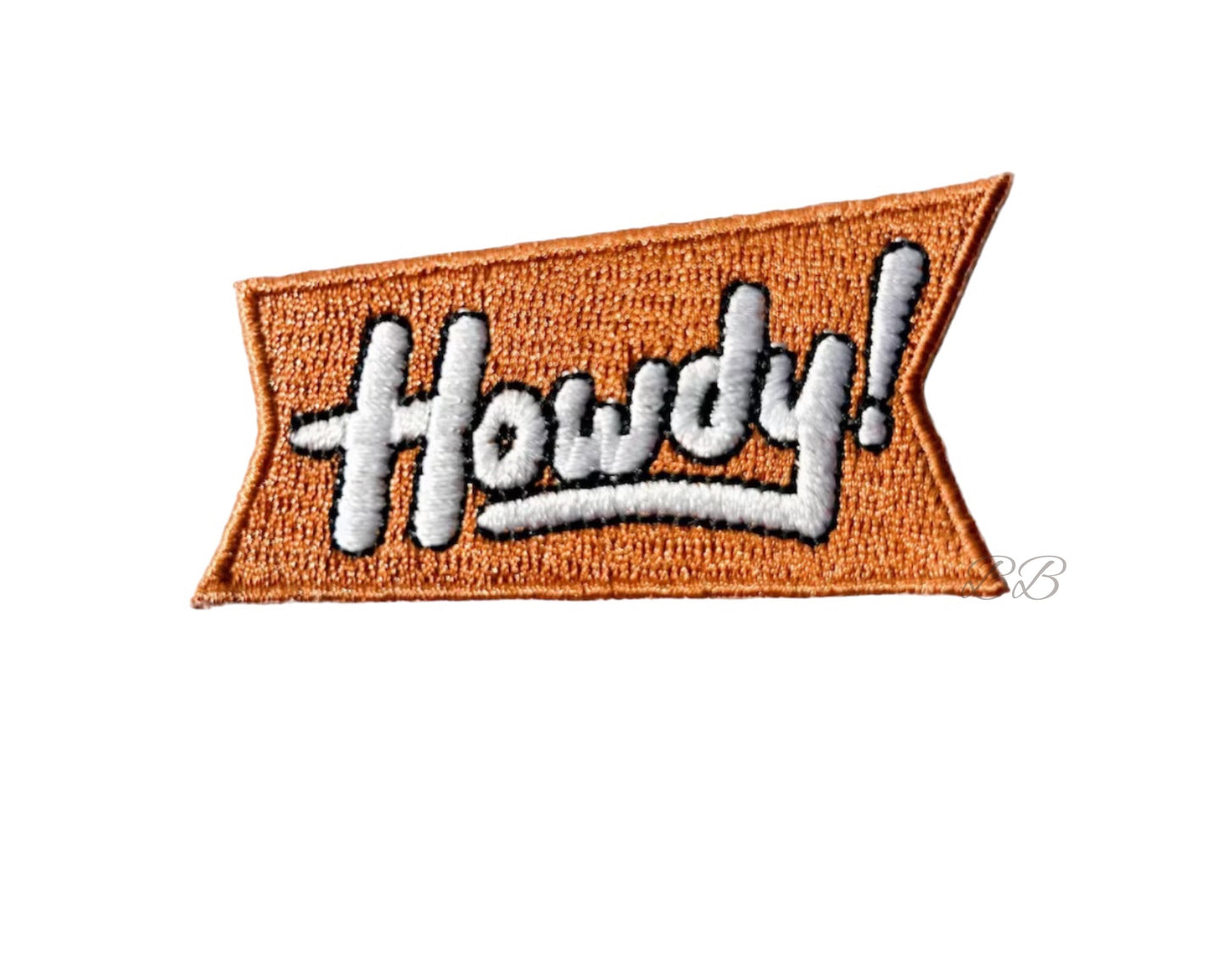 Howdy embroidered patch