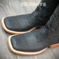 Men’s mate black python boots by EDboots