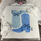 BLUE COQUETTE BOOTS