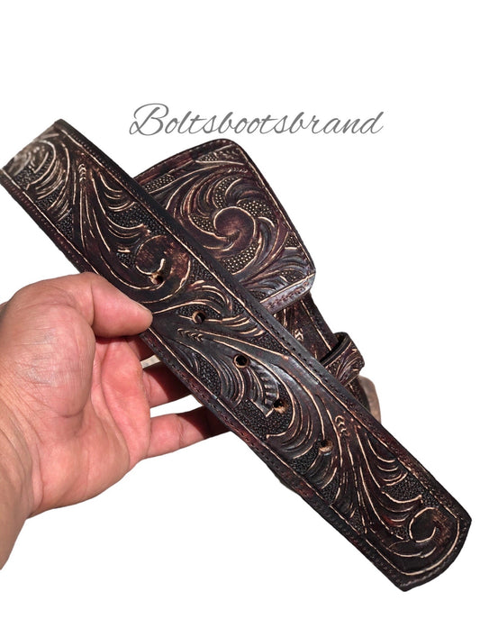 Rustic 🦦handtooled belt