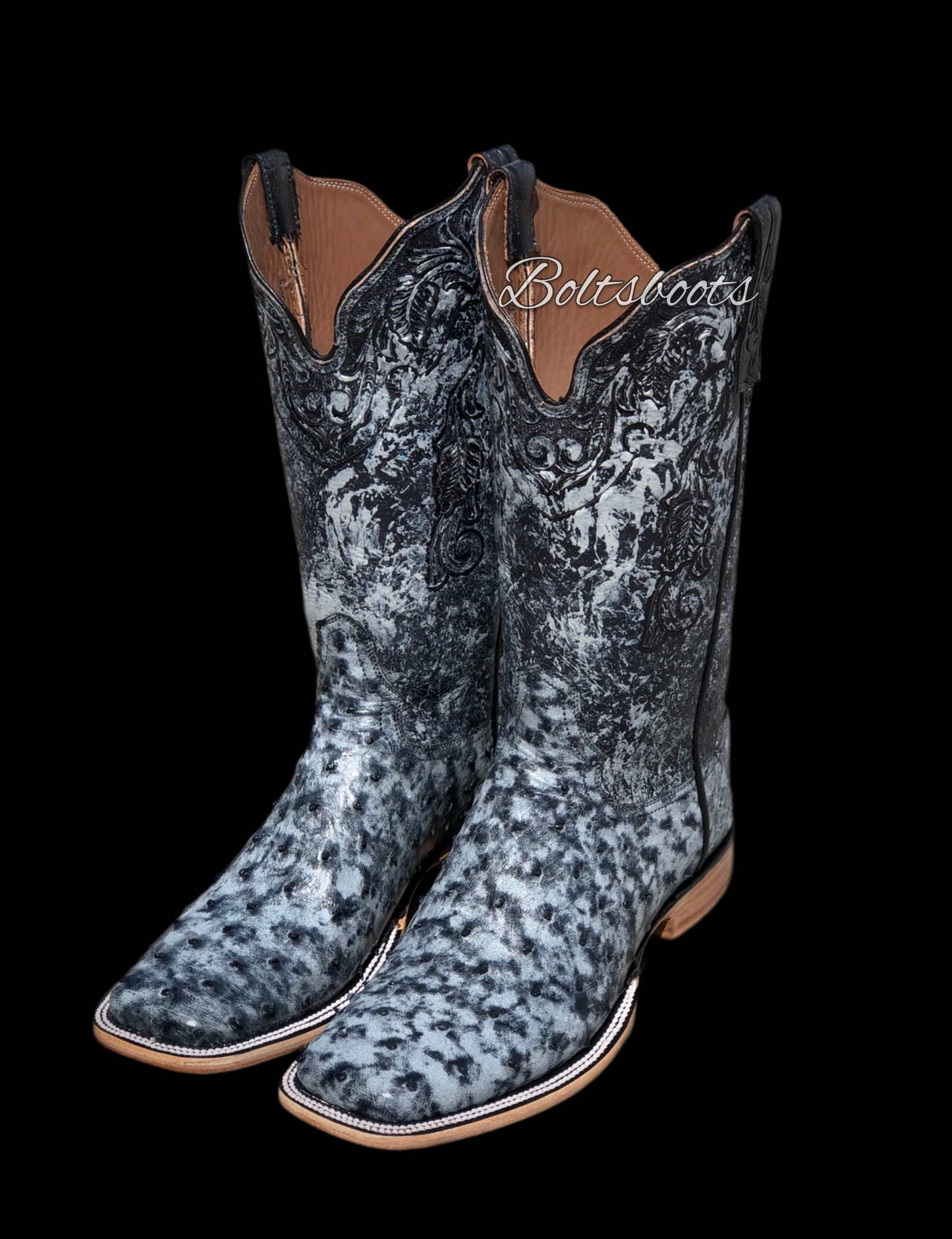 Blue lava ( ostrich Boltsboots signature)