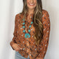 Huge Double Strand Faux Turquoise Squash Blossom Statement Necklace -  32 inch + 3