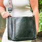 The Harper | Cross Stitch Messenger Bag