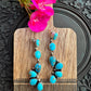 Corrales Authentic Blue Ridge Turquoise Earrings