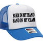 Beer in My Hand Sand in My Clam Adult Otto Foam Trucker Hat