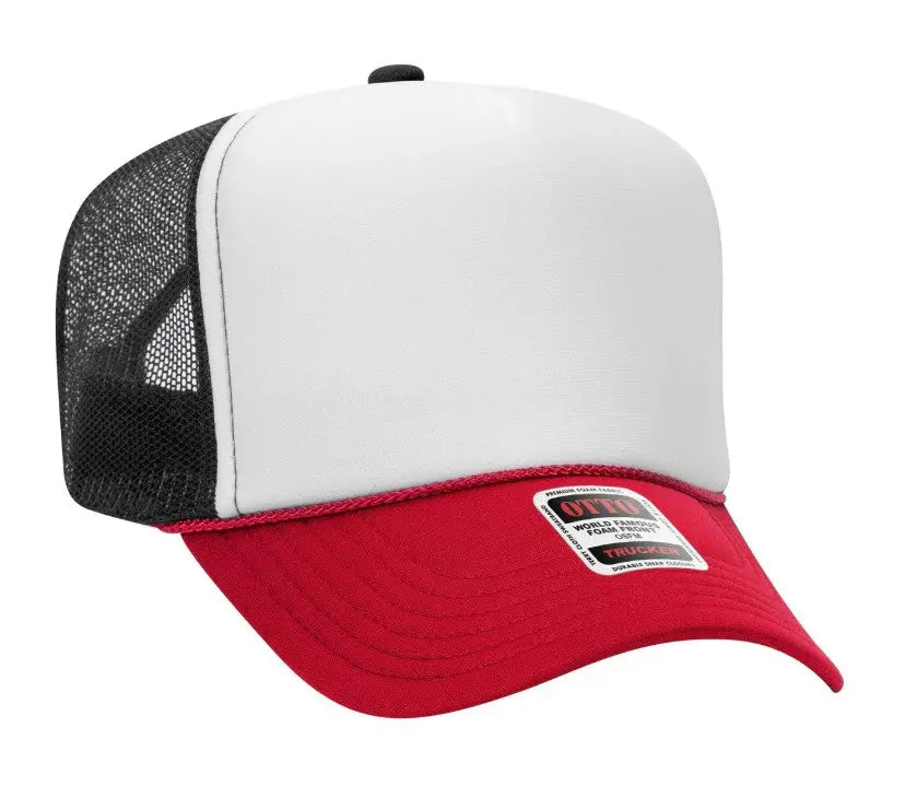 On My Wife's Last Nerve Text Adult Otto Foam Trucker Hat