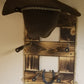 2 Cowboy Hat Rack Vertical | Cowboy Hat Holder | Rustic Western Hat Display | Handcrafted Wooden Organizer | Space-Saving Home Decor | Made in USA