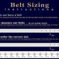 Genuine Leather Western Belt with tooled and Seed Bead details a Double B Wild Rags