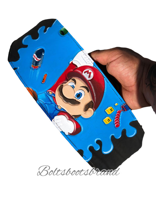 Mario handtooled weight belt by Boltsbootsbrand