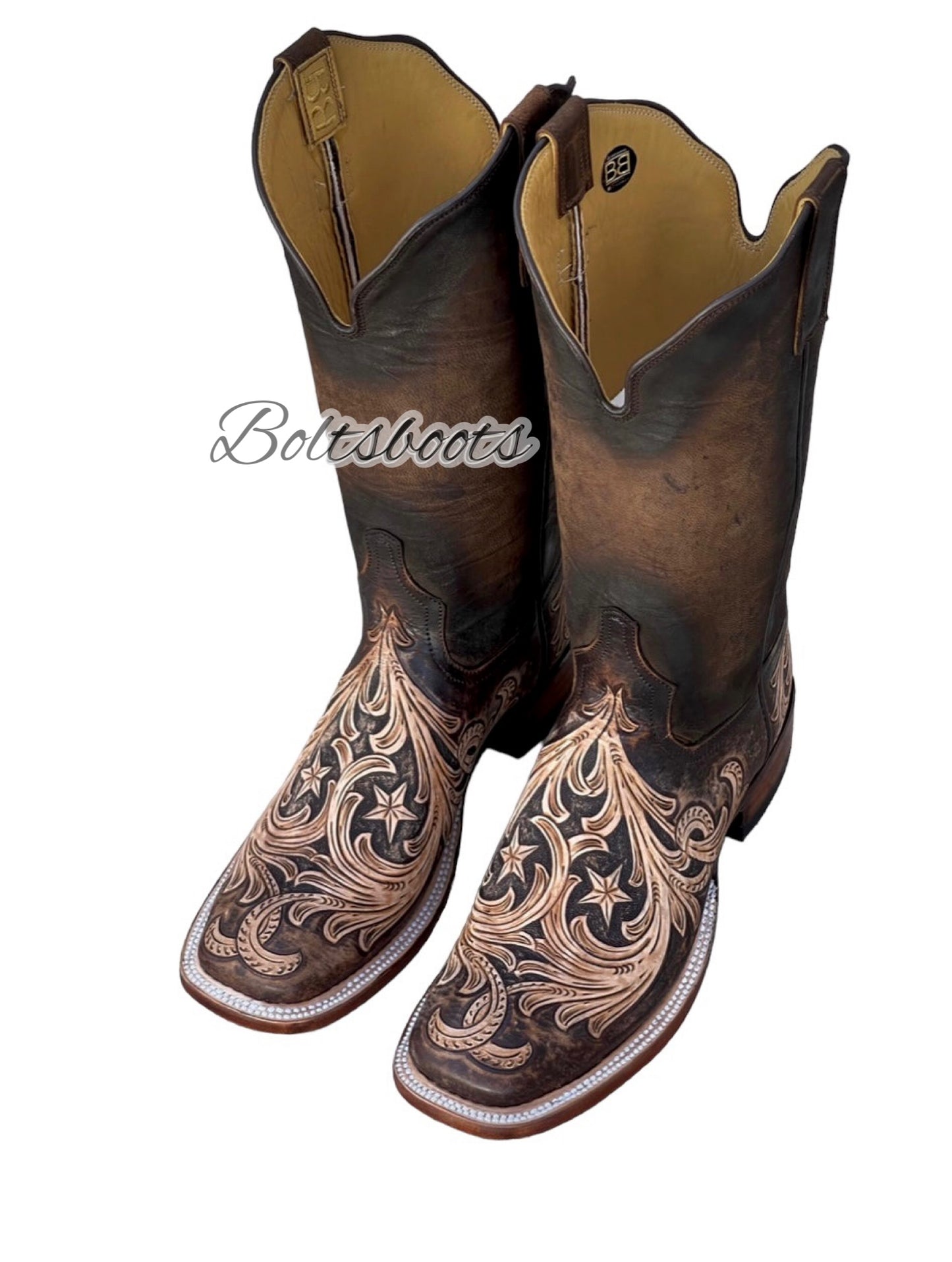 Texas ⭐️ lone star handtooled edition ((Women’s edition ))by Boltsbootsbrand