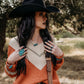 The Lancaster (Gold Splattered Cowhide) a Haute Southern Hyde by Beth Marie Exclusive