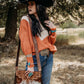 The Lancaster (Gold Splattered Cowhide) a Haute Southern Hyde by Beth Marie Exclusive