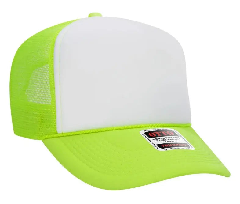 Just A Mom Out Here Trying Not To Raise Assholes Adult Otto Foam Trucker Hat