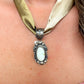 Benny Ramone Palomino Pendant on Silk Scarf Necklace