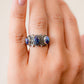 Purple Mojave Three Stone Ring