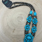Western Squash Faux Statement Necklace - 21 inch