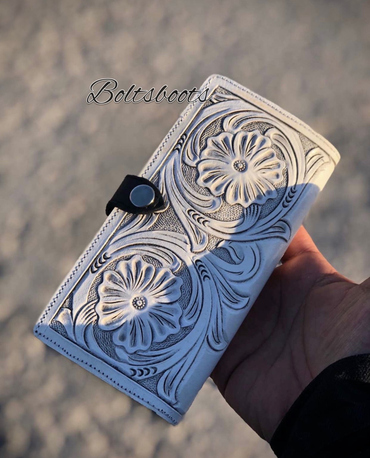 Alaska handtooled wallet